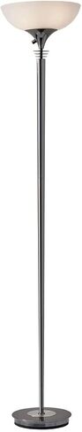 Adesso Home 5120-01 Transitional Two Light Floor Lamp from Metropolis Collection Finish, Black Nickel in Saudi Arabia