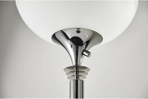 Adesso Home 5120-01 Transitional Two Light Floor Lamp from Metropolis Collection Finish, Black Nickel in Saudi Arabia