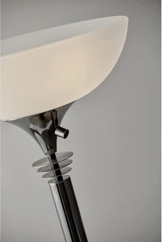 Adesso Home 5120-01 Transitional Two Light Floor Lamp from Metropolis Collection Finish, Black Nickel in Saudi Arabia