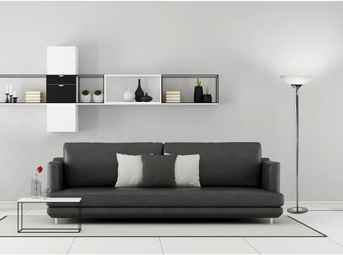 Adesso Home 5120-01 Transitional Two Light Floor Lamp from Metropolis Collection Finish, Black Nickel in Saudi Arabia