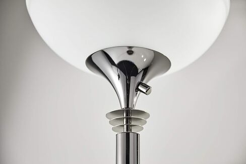 Adesso Home 5120-01 Transitional Two Light Floor Lamp from Metropolis Collection Finish, Black Nickel in Saudi Arabia