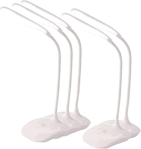 LED Table Lamp,Portable Eye-Protected Flexible Gooseneck Small Desk Lights for Dorm Study Office Bedroom-USB or 3 AA Batteries Powered -Not Include Batteries(1 Pack) in Saudi Arabia