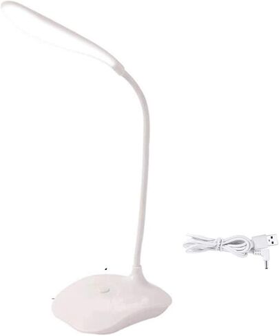 LED Table Lamp,Portable Eye-Protected Flexible Gooseneck Small Desk Lights for Dorm Study Office Bedroom-USB or 3 AA Batteries Powered -Not Include Batteries(1 Pack) in Saudi Arabia