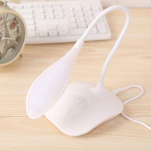 LED Table Lamp,Portable Eye-Protected Flexible Gooseneck Small Desk Lights for Dorm Study Office Bedroom-USB or 3 AA Batteries Powered -Not Include Batteries(1 Pack) in Saudi Arabia