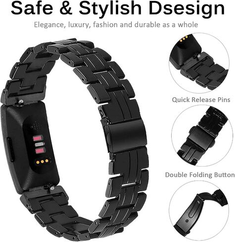 Miimall Compatible with Fitbit Inspire/Inspire 2 /Inspire hr Resin Band Stylish Bracelet Replacement Bands for Fitbit Inspire Inspire 2 Inspire hr Fitness Tracker in Saudi Arabia