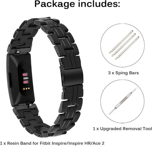 Miimall Compatible with Fitbit Inspire/Inspire 2 /Inspire hr Resin Band Stylish Bracelet Replacement Bands for Fitbit Inspire Inspire 2 Inspire hr Fitness Tracker in Saudi Arabia