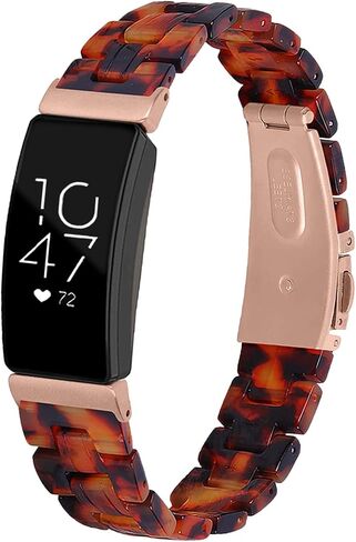 Miimall Compatible with Fitbit Inspire/Inspire 2 /Inspire hr Resin Band Stylish Bracelet Replacement Bands for Fitbit Inspire Inspire 2 Inspire hr Fitness Tracker in Saudi Arabia