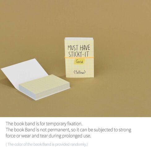 Monolike Must Have Sticky Graph 4p Set Self-Adhesive Memo Pad 80 Sheets, Daily Sticky, Diary, Memo in Saudi Arabia