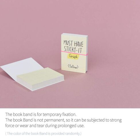 Monolike Must Have Sticky Graph 4p Set Self-Adhesive Memo Pad 80 Sheets, Daily Sticky, Diary, Memo in Saudi Arabia