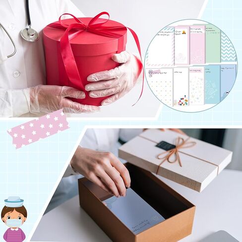 10 Pcs Funny Nurse Notepads Nurse Appreciation Gifts Medical Themed Notepads Self Adhesive Note Pads for Nurse Nurse Stationary Sticky Notes for Writing Notes Diary Lists Schedule,4 x 5.5'' in Saudi Arabia