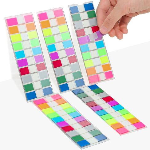 1000 Pcs Page Markers Tabs, Pop Up Index Tabs Post Colorful Book Flags Stickers Translucent Sticky Notes for Writable Page Markers Label File Annotation Supplies in Saudi Arabia