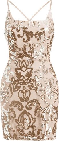 ABAFIP Sequin Homecoming Dresses Teens Women Sparkly Strap Bodycon Cocktail Party Night Mini Prom Dress in Saudi Arabia