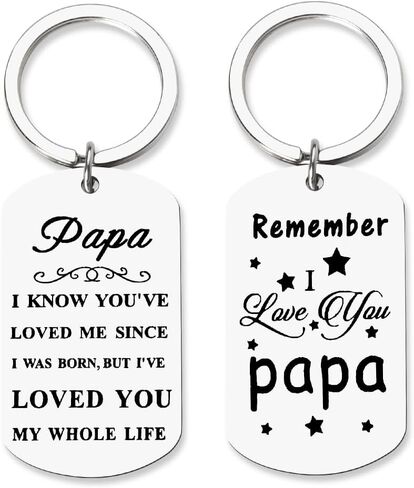 Papa Gifts Keychain for Grandpa Christmas Gifts for Men Grandfather Birthday Gifts for Grand Dad Fathers Day Gift Ideas Birthday Christmas Presents for Papaw Key Chain for Papa Stocking Stuffers in Saudi Arabia