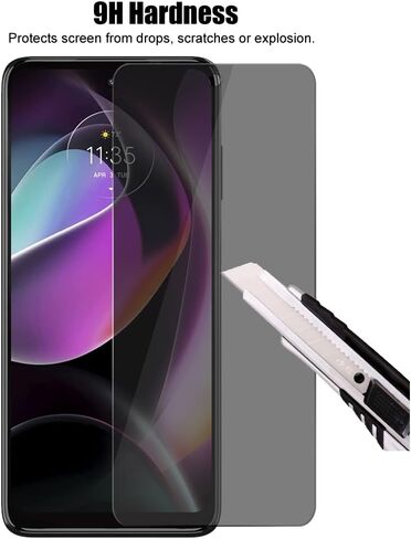 (3 عبوات) لهاتف Motorola Moto G 5G 2024/2023 / 2022 واقي شاشة للخصوصية مضاد للتجسس زجاج مقسى خاص، 2.5D، مضاد للخدش in Saudi Arabia