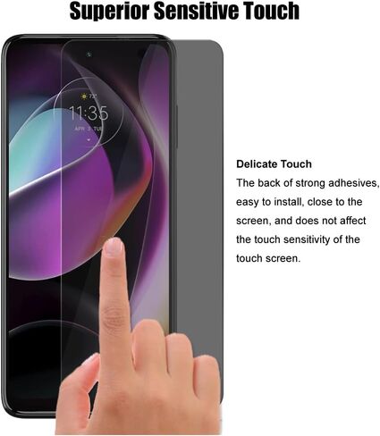 (3 عبوات) لهاتف Motorola Moto G 5G 2024/2023 / 2022 واقي شاشة للخصوصية مضاد للتجسس زجاج مقسى خاص، 2.5D، مضاد للخدش in Saudi Arabia