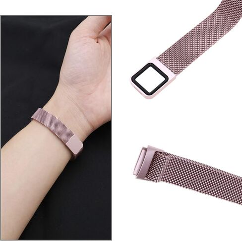 SING F LTD Magnetic Watch Strap Compatible with Fitbit Luxe Fitness Tracker for 5.9-8.6 Inch Wrist Size Metal Mesh Watch Band Stainless Steel Replacement Wristband in Saudi Arabia