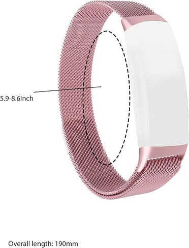 SING F LTD Magnetic Watch Strap Compatible with Fitbit Luxe Fitness Tracker for 5.9-8.6 Inch Wrist Size Metal Mesh Watch Band Stainless Steel Replacement Wristband in Saudi Arabia