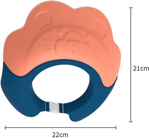 قبعة استحمام للأطفال، قناع حمام للأطفال الصغار، قبعة حماية للشامبو - حماية ناعمة قابلة للتعديل لغسل الشعر، قبعة درع الحمام، حماية رأس العينين والأذنين للأطفال والرضع والأطفال in Kuwait