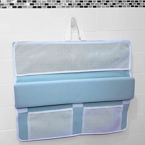 Bath Kneeler and Elbow Rest - Premium - Extra Wide, Extra Thick, One-Piece Pads - for Baby and Pet Baths (Seafoam) in Saudi Arabia