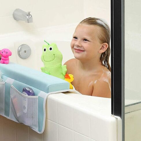 Bath Kneeler and Elbow Rest - Premium - Extra Wide, Extra Thick, One-Piece Pads - for Baby and Pet Baths (Seafoam) in Saudi Arabia