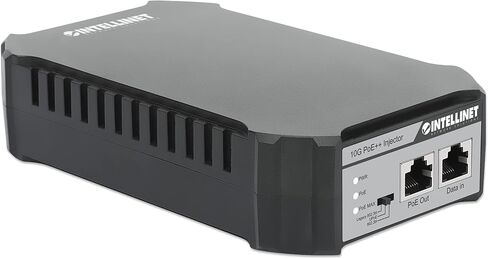 Intellinet 10G Poe++ Injector – 95W Power Over Ethernet Output, Supports Up to 328ft, 10GBASE-T RJ45 Ethernet Port, Wall Mountable, Rubber - 3 Yr Mfg Warranty – 561945 in Saudi Arabia