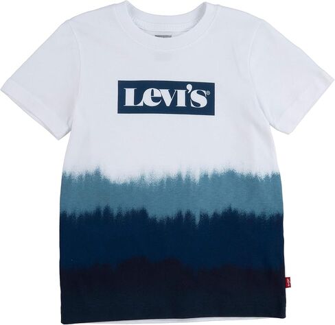 تيشيرت برسومات للأطفال من Levi's أبيض/أزرق متدرج LG (الأطفال الكبار من 14 إلى 16 عامًا) in Saudi Arabia
