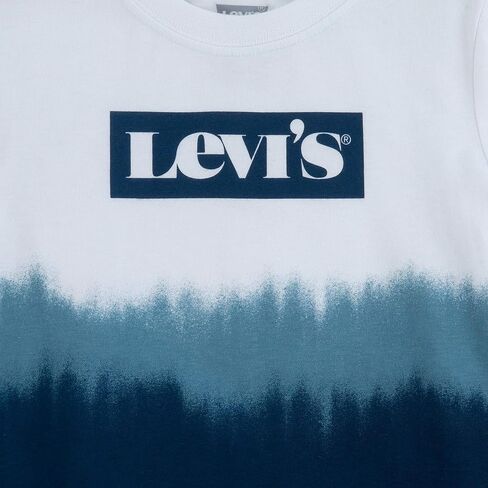 تيشيرت برسومات للأطفال من Levi's أبيض/أزرق متدرج LG (الأطفال الكبار من 14 إلى 16 عامًا) in Saudi Arabia