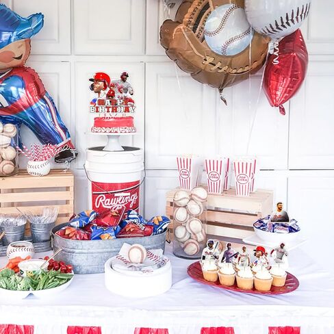 Bryce Harper Baseball Star Birthday Party Decorations, Themed Party Supplies with Banner, Cake Topper, Cupcake Toppers, Balloons for Kids Adults Kids Sports Party Decorations in Saudi Arabia