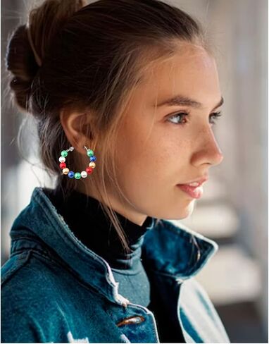 OES Jewelry OES Five Colors Earring OES Sorority Jewelry Sorority Gifts in Saudi Arabia