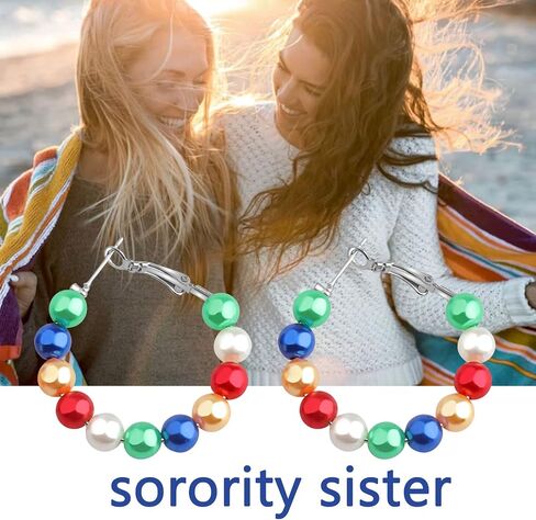 OES Jewelry OES Five Colors Earring OES Sorority Jewelry Sorority Gifts in Saudi Arabia