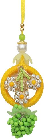 Bhai Dooj Rakhi Lumba set of 2 Rakhi for Brother and Bhabhi Bhaiya Bhai Rakhi Set of 2 Couple Pair Rakhi Dora Thread gift Pack for Diwali gifts Rakhi Bracelet for Veera Brother Sister Festival Rakhi in Saudi Arabia