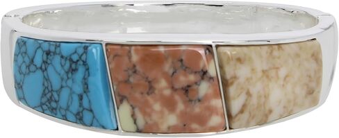 Robert Lee Morris Soho Womens Mixed Stone Oval Link Bracelet in Saudi Arabia