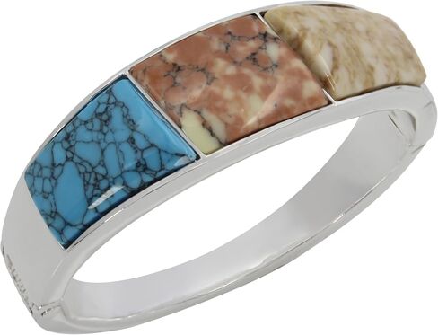Robert Lee Morris Soho Womens Mixed Stone Oval Link Bracelet in Saudi Arabia