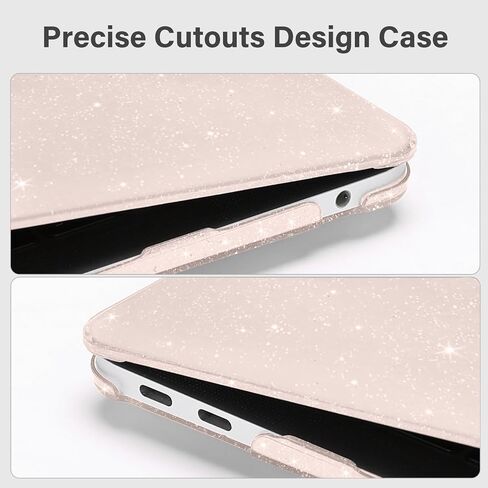 MOSISO Compatible with MacBook Air 13 inch Case 2022 2021 2020 2019 2018 A2337 M1 A2179 A1932, Glitter Sparkly Plastic Hard Case&Keyboard Cover&Screen Protector for MacBook Air 13.3 inch, Red in Saudi Arabia