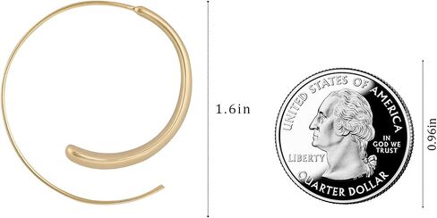 14K Gold Spiral Hoop Earrings Minimalist Circle Spiral Earrings for Women Trendy Hypoallergenic Simple Drop Dangle Earrings for Gift in Saudi Arabia