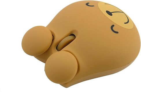 Wireless Mouse, Cute Bear Computer Mouse,2.4G USB Optical 1200DPI Cordless Mice for Laptop, PC-Animal Bear Brown in Saudi Arabia