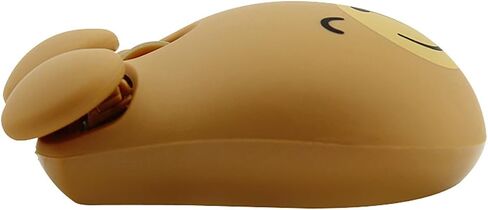 Wireless Mouse, Cute Bear Computer Mouse,2.4G USB Optical 1200DPI Cordless Mice for Laptop, PC-Animal Bear Brown in Saudi Arabia