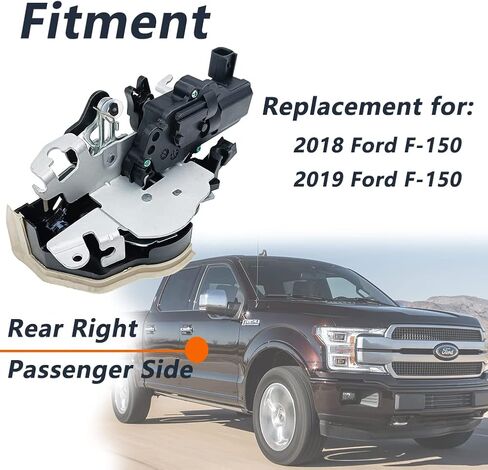 Rear Passenger Door Lock Actuator Compatible for 2018 2019 Ford F150 Cab Pickup Power Lock CK2Z-1526412-J in Saudi Arabia
