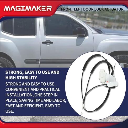 مجموعة مشغل مزلاج قفل الباب الأمامي الأيسر متوافقة مع Nissan Frontier 2005-2021 Xterra 2005-2015 Pathfinder 2005-2012 استبدال 80501-ZP70A مزلاج الباب الجانبي للسائق Assy in Saudi Arabia