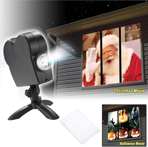 Window Movie Projection Screen, Foldable Rear Projection Screen, Virtual Halloween Christmas Movie Display Plastic White Projection Screen Window Projection Videos, 1.8×1.2m in Kuwait