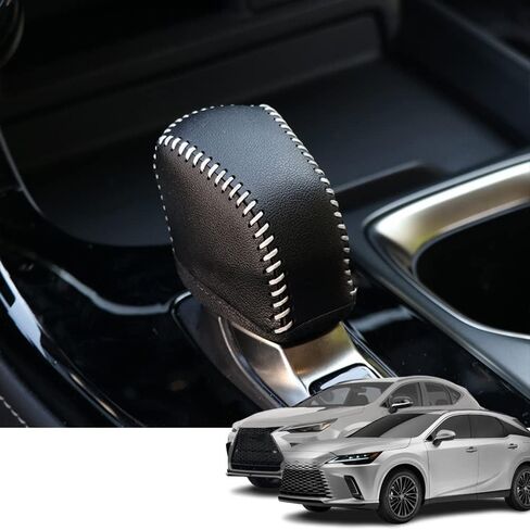 ملحقات داخلية مخصصة لسيارة Lexus NX 250 350 350h 450h+ 2022 2023 RX 350 350h 450h+ 500h غطاء مقبض ناقل الحركة الأوتوماتيكي من الجلد، أحذية ناقل الحركة غمد ذراع النقل (ألياف الكربون) in Kuwait