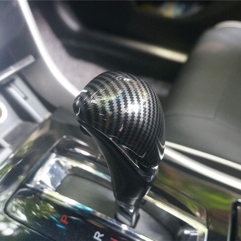 New Sport Red Carbon Fiber Style Interior Gear Shift Knob Trim Fit for Honda Accord 9th Gen 2013-2017 (Carbon Fiber Style) in Saudi Arabia