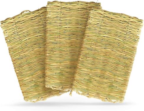 وسادات تعشيش دجاج كوكو، وسادات أرضية من الأعشاب البحرية المنسوجة يدويًا صالحة للأكل، تضمن أقدام ناعمة، بطانة سرير لقفص الأسلاك، 3 قطع في كل عبوة in Kuwait