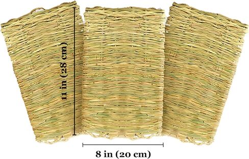وسادات تعشيش دجاج كوكو، وسادات أرضية من الأعشاب البحرية المنسوجة يدويًا صالحة للأكل، تضمن أقدام ناعمة، بطانة سرير لقفص الأسلاك، 3 قطع في كل عبوة in Kuwait