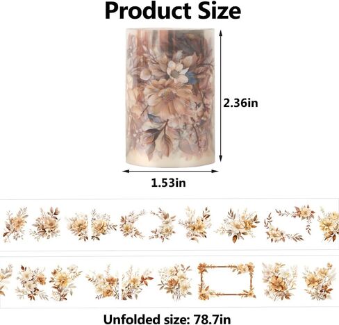 2 متر/لفة الليزر الزهور اشي ملصقات الشريط زهرة اشي أشرطة شفافة PET الشريط واسعة خمر الجمالية اشي الشريط اشي الشريط الزخرفية شريطٌ لاصق in Kuwait