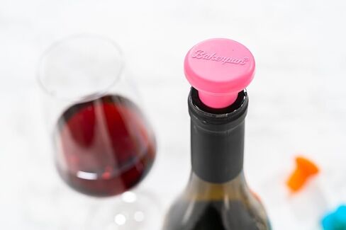 Bakerpan Silicone Wine Stoppers for Wine Bottles, Wine Bottle Stopper, Reusable Wine Corks - Set of 4 in Saudi Arabia