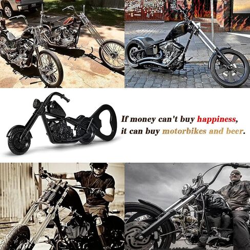 LKKCHER Motorcycle Beer Bottle Opener, Mens Gifts for Birthday Father’s Day, Christmas Gift Ideas for Men Husband Boyfriend Motorbike Lovers, Motorcycles Gifts in Saudi Arabia