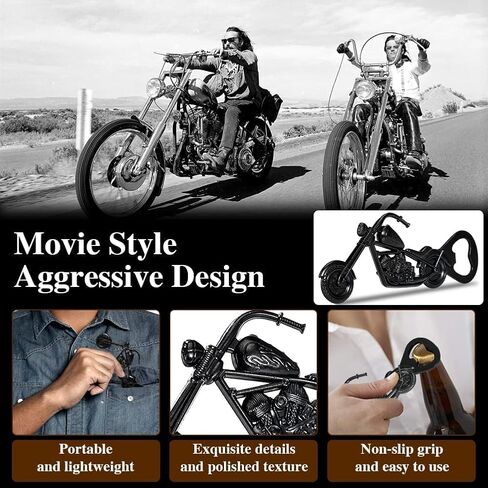 LKKCHER Motorcycle Beer Bottle Opener, Mens Gifts for Birthday Father’s Day, Christmas Gift Ideas for Men Husband Boyfriend Motorbike Lovers, Motorcycles Gifts in Saudi Arabia