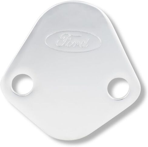 Fuel Pump Block-Off Plate Chrome w/Ford Logo in Saudi Arabia