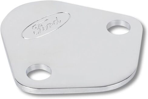 Fuel Pump Block-Off Plate Chrome w/Ford Logo in Saudi Arabia